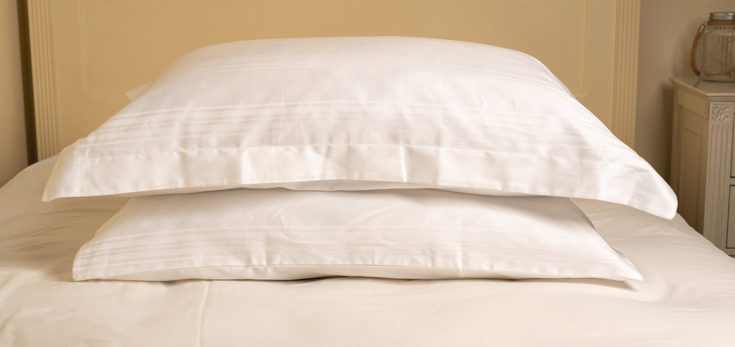 Dobby Stripe Cotton 300 Thread Count Pillowcase – Single
