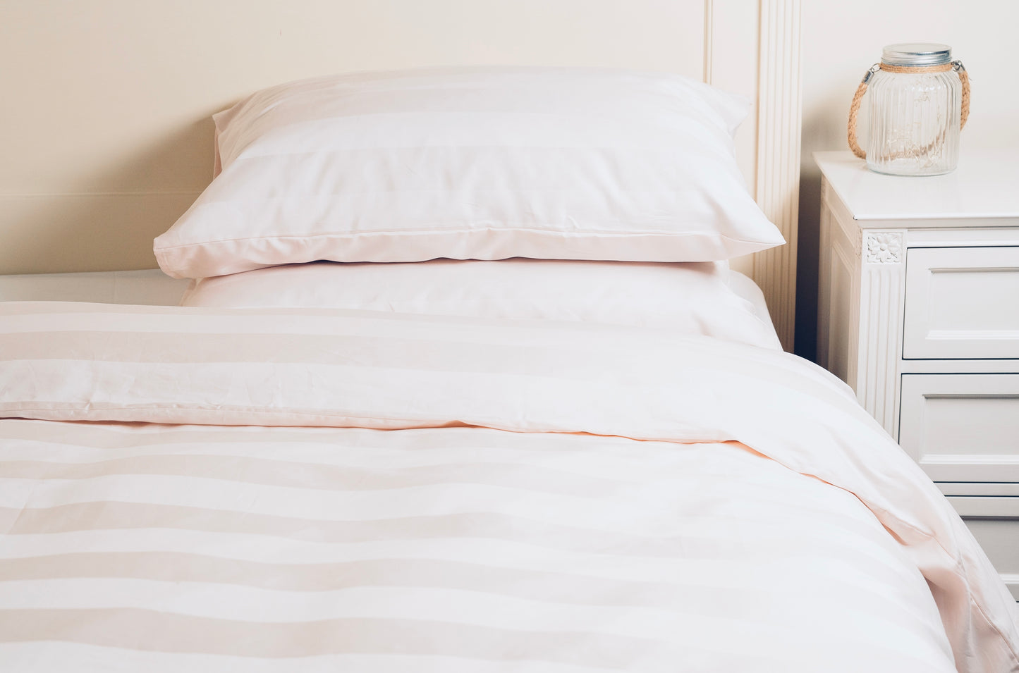 Cotton Stripe 300 Thread Count Duvet Cover