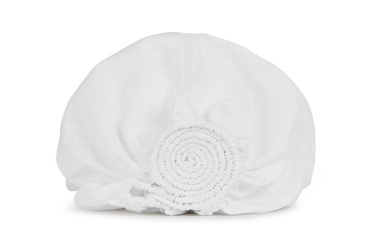 Copper-infused deep fitted sheet - White